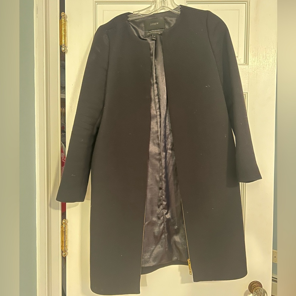 J. Crew Women's Elegant Black Cape Coat